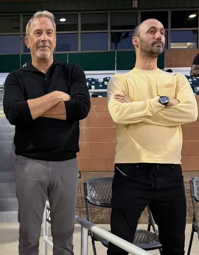 Dan Fleyshman with Kevin Costner