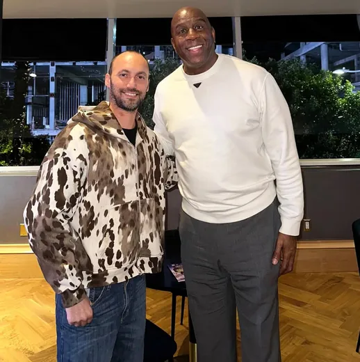 Dan Fleyshman with Magic Johnson