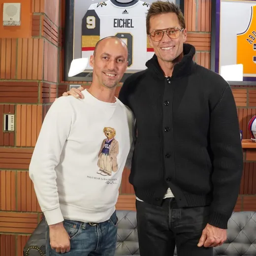 Dan Fleyshman with Tom Brady